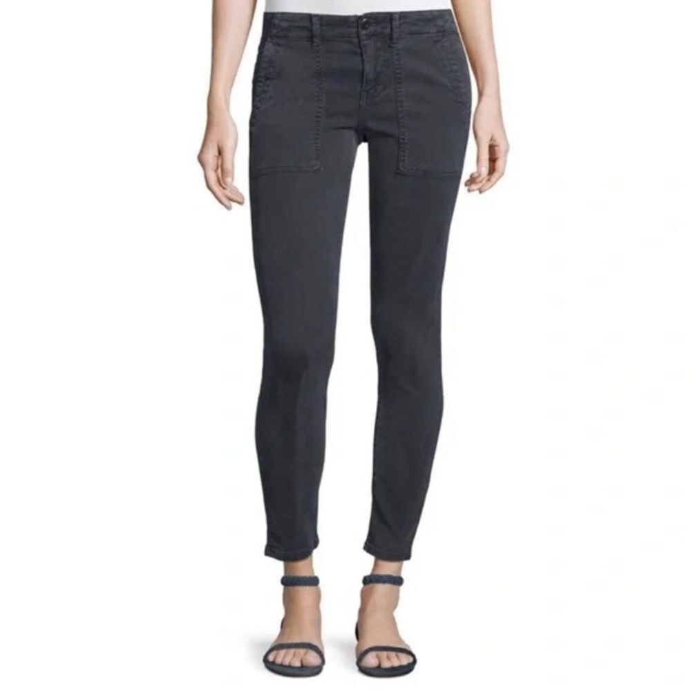 The GREAT. Corduroy Slim Pants in Gray 27